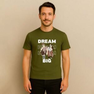 Men Dreambig Printed Cotton Tshirt