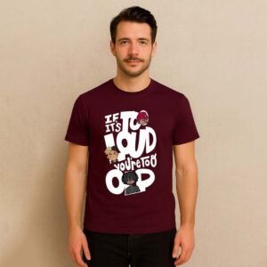 Men Round Its Cotton Tshirt