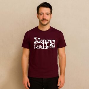 Men Round Printed Money Tshirt